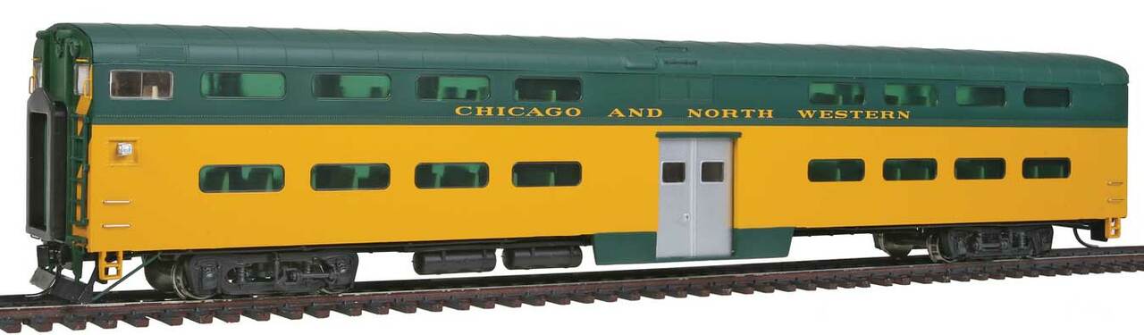 Walthers 920-15528 HO CNW PS Bi-Level Commuter Cab Car with Decals