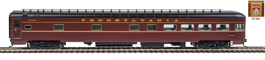 Walthers 920-15740 HO PRR 85' Bedroom-Buffet-Lounge-Observation with Tail Sign
