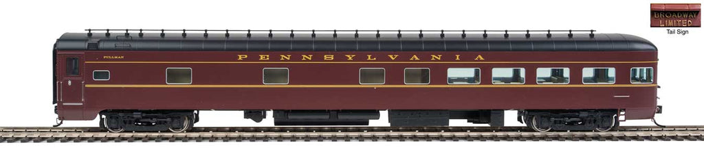 Walthers 920-15741 HO PRR Bedroom-Buffet-Lounge-Observation w/Large Tail Sign