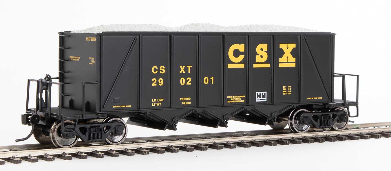 Walthers 920-106019 HO CSX RTR 40' Ortner 100-Ton Open Aggregate Hopper #290201