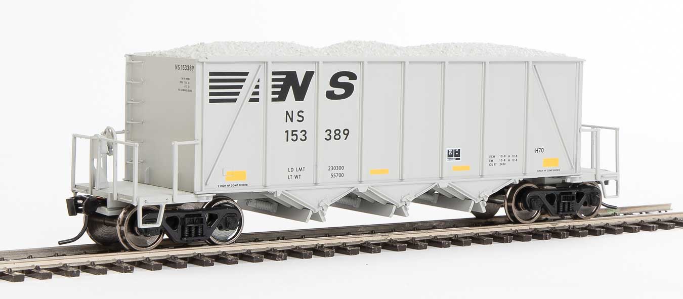 Walthers 920-106025 HO NS RTR 40' Ortner 100-Ton Open Aggregate Hopper #153389
