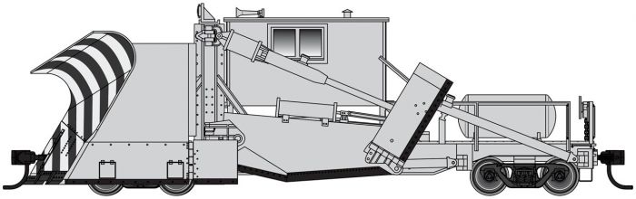 Walthers 920-110125 HO Painted/Unlettered Silver Jordan Spreader Ready to Run