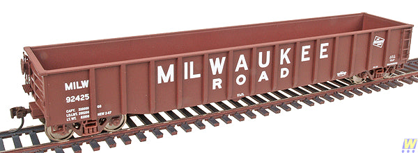 Walthers 932-40253 HO Milwaukee Road 53' Thrall 14 Post Gold Line Gondola #92425