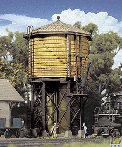 Walthers 933-2813 HO Scale Yellow Ochre Siding Wood Water Tank Built-Ups