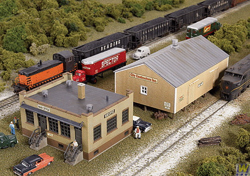 Walthers 933-3822 N Yard Office & Shed Building Kit