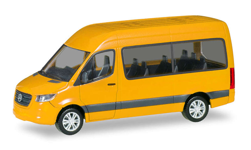 Herpa 093804Y HO Mercedes-Benz Sprinter High-Roof Bus Yellow