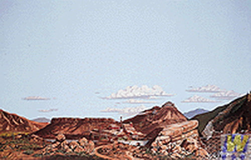 Walthers 949-703 HO Instant Horizons "Mountains to Desert" Background Scene
