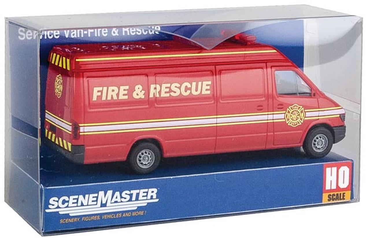 Walthers 949-12204 HO Fire and Rescue Assembled Service Van