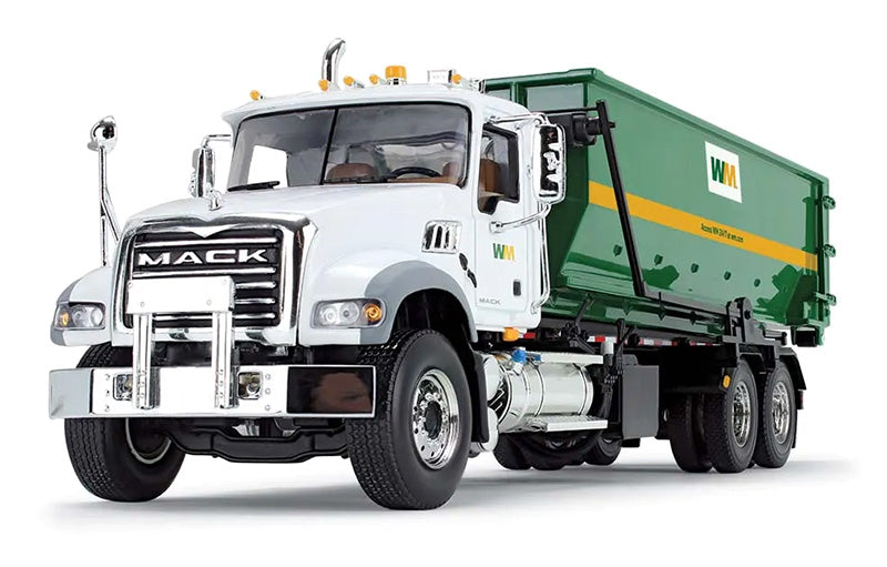 First Gear 10-4050D 1:34 Mack Granite with Tub-Style Roll-Off Container Diecast