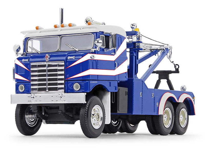 First Gear 10-4278 1:34 1953 Kenworth Bullnose Heavy-Duty Blue & White Wrecker
