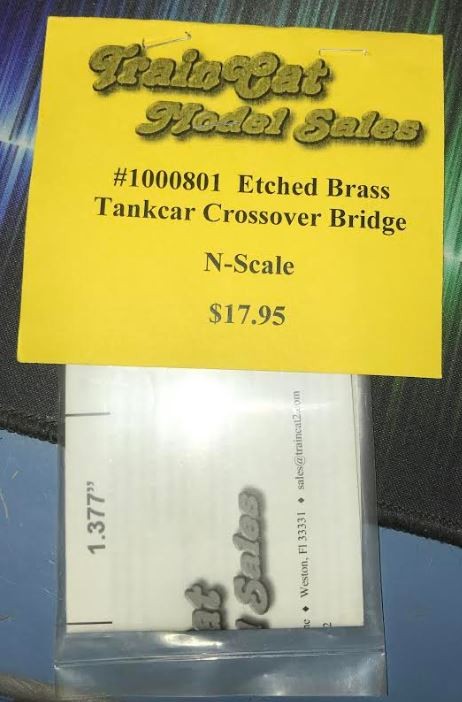 Train Cat 1000801 N Etched Brass Tankcar Crossover Bridge Building Kit
