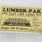 Jaeger HO Products 1000 HO Modoc Flat Car Load Lumber-Pak Kit