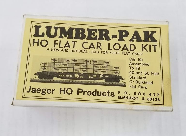 Jaeger HO Products 1000 HO Modoc Flat Car Load Lumber-Pak Kit