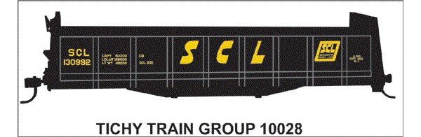 Tichy 10028O O Seaboard Coast Line Stump Car Decal Sheet
