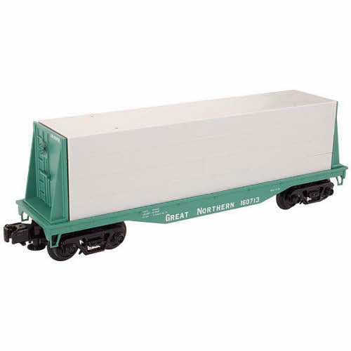 Atlas 1004102 3-Rail GN Flatcar w/Lumber Load #160713