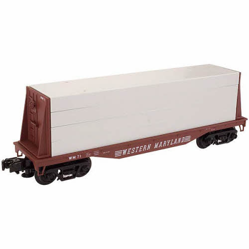 Atlas 1004104 3-Rail WM Flatcar w/Lumber Load