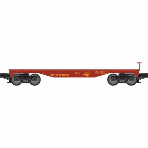 Atlas 1004202 3-Rail Milwaukee Flatcar w/Auto