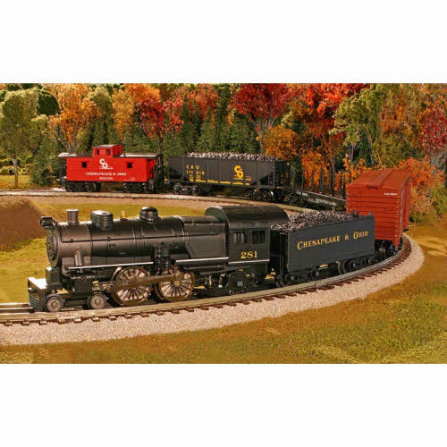 Atlas 1009050 Industrial Rail C&O O Gauge Steam Freight Train Set