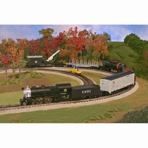 Atlas 1009075 Industrial Rail SF Deluxe Work O Gauge Steam Train Set