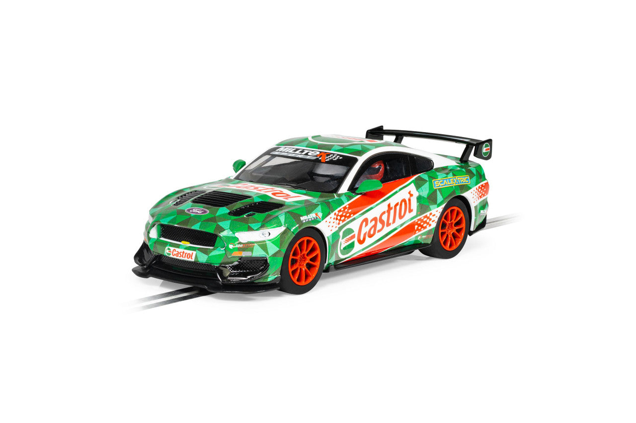 Scalextric C4327 1:32 Castrol Drift Car Ford Mustang GT4 Slot Car