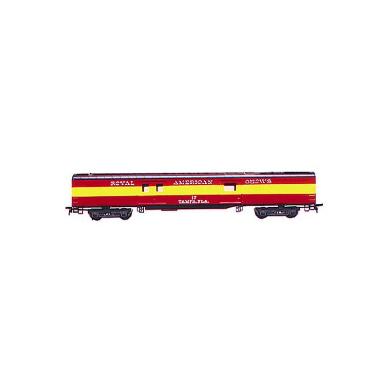 Con-Cor 0001-001028 HO Royal American Shows 72' Full Baggage Car Kit