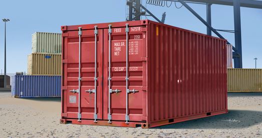 Trumpeter 01029 1:35 Scale 20ft Shipping/Storage Container