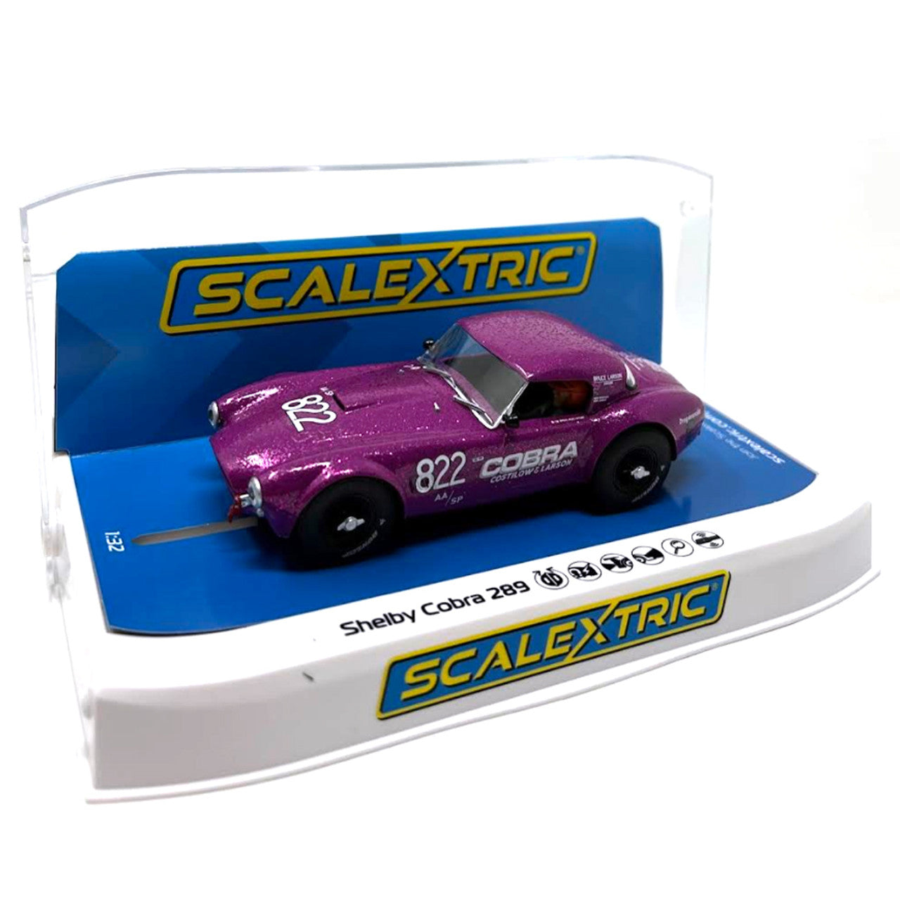 Scalextric C4418 1:32 Goodwood 2021 Dragon Snake Shelby Cobra 289 Slot Car