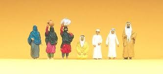 Preiser 10335 HO Arab Figures (Set of 6)