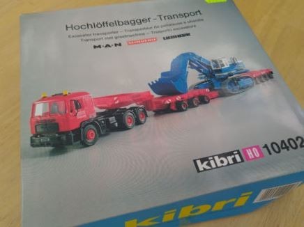 Kibri 10402 HO High-level Excavator Transport