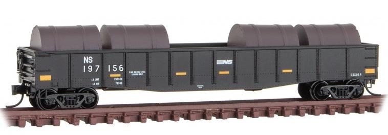 Micro-Trains 10500362 N NS 50' Steel 14 Panel Fix End Gondola with Load #197156