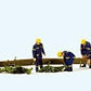 Preiser 10609 HO Emergency THW Workers Clearing the Road Figures (Set of 5)