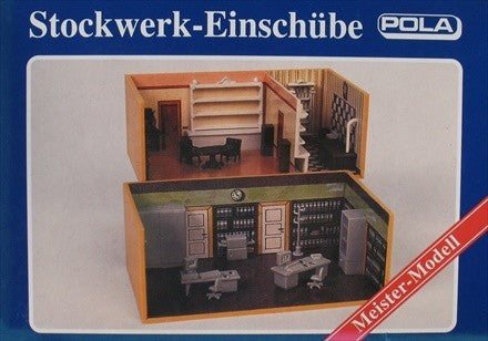 Pola 109 HO Scale Townhouse Room Inserts Building Kit