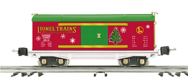 MTH 11-70024 NO. 2814 O GAUGE BOX CAR CHRISTMAS