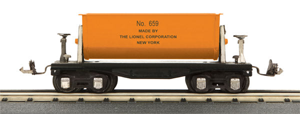 Lionel 11-70043 No.659 Orange O Gauge Ore Dump Car