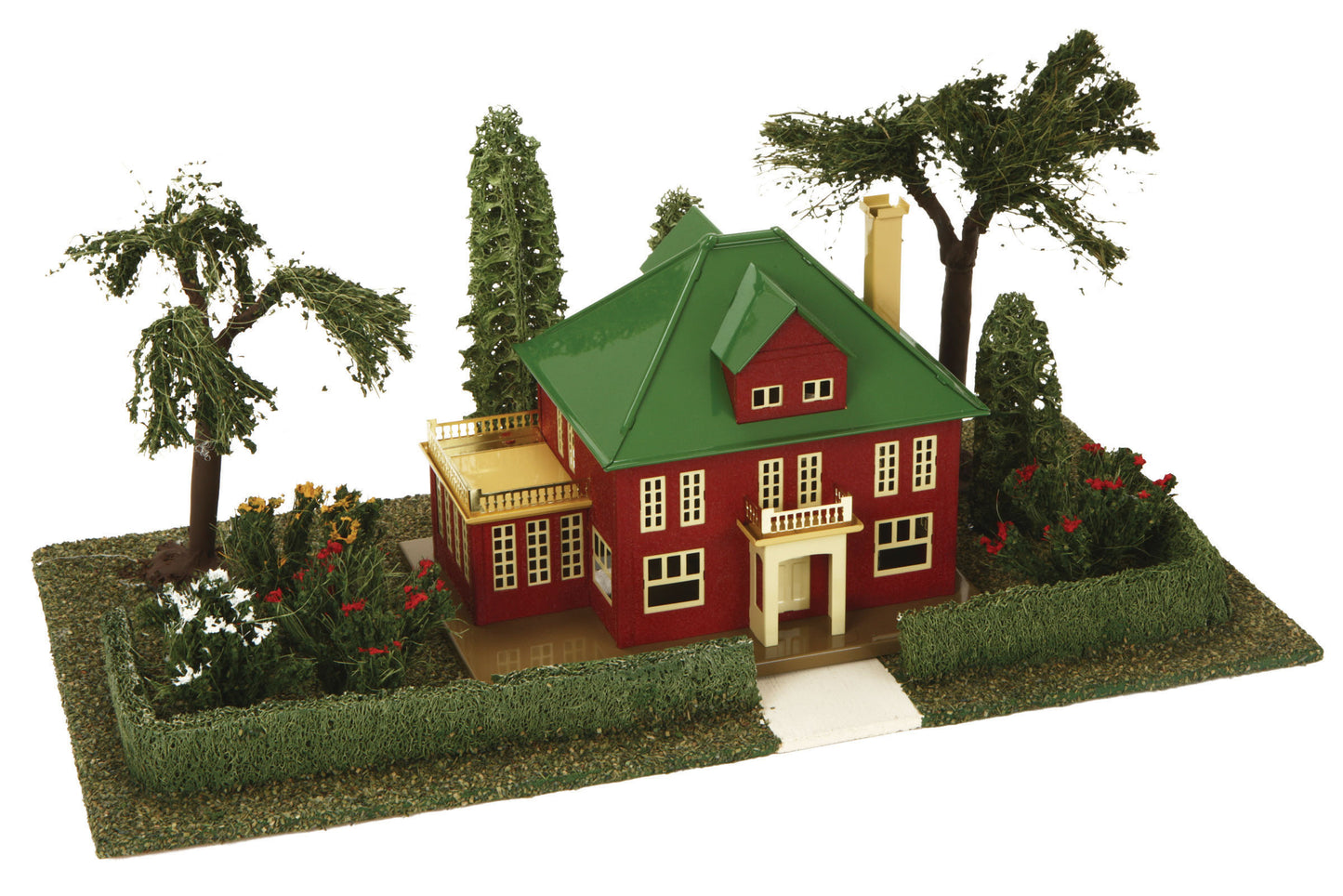 MTH 11-90073 O Country Estate with Villa - Crackle Red & Pea Green #911 and #191