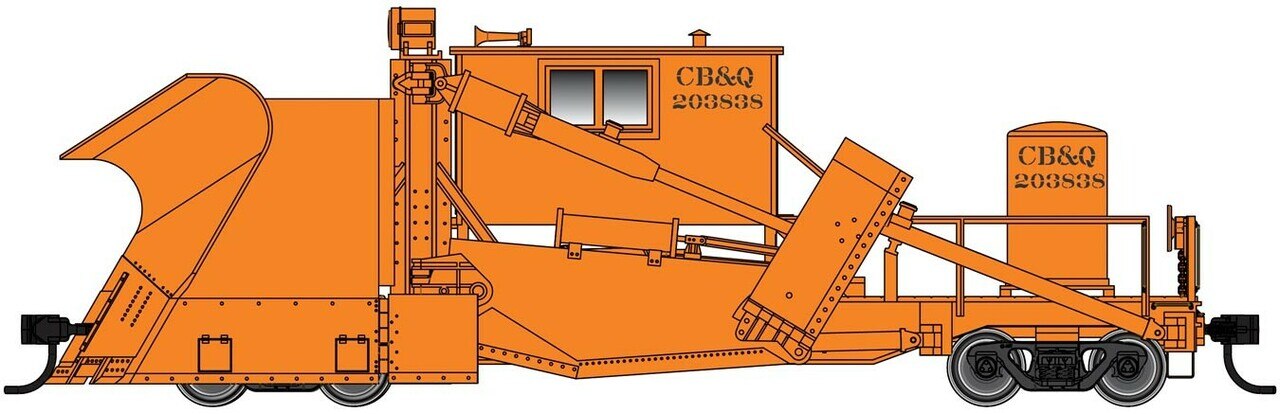 Walthers 920-110119 HO Chicago Burlington & Quincy Jordan Spreader #203838 - RTR