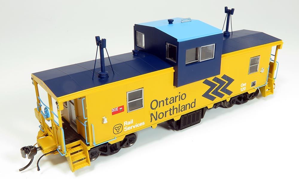 Rapido Trains 110140 HO Ontario Northland Chevron Angus Van #120 w/ Wand