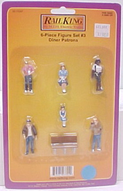 MTH 30-11047 O Diner Patrons Figure Set # 3 (Set of 6)