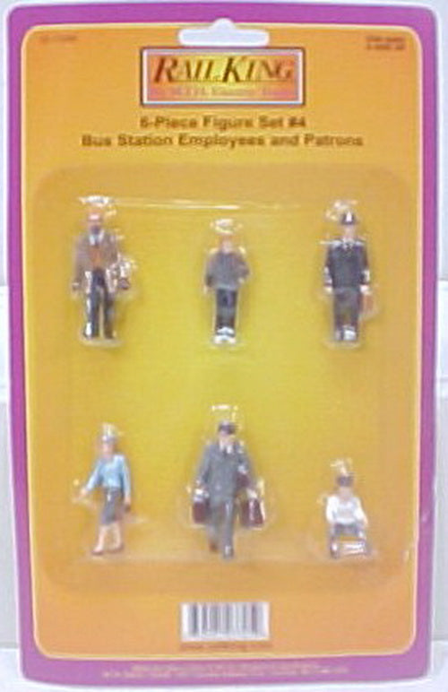 MTH 30-11048 O Bus Station Employees and Patrons Figure Set # 4 (Set of 6)