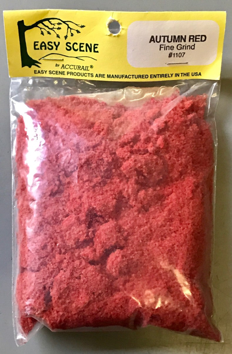 Accurail 1107 Easy Scene Autumn Red Fine Grind Scenic Material