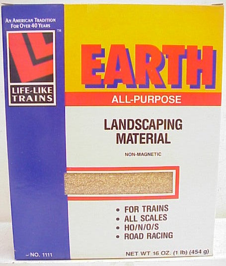 Life Like 1111 HO/N/O/S All-Purpose Earth Landscaping Material - 16 Oz.