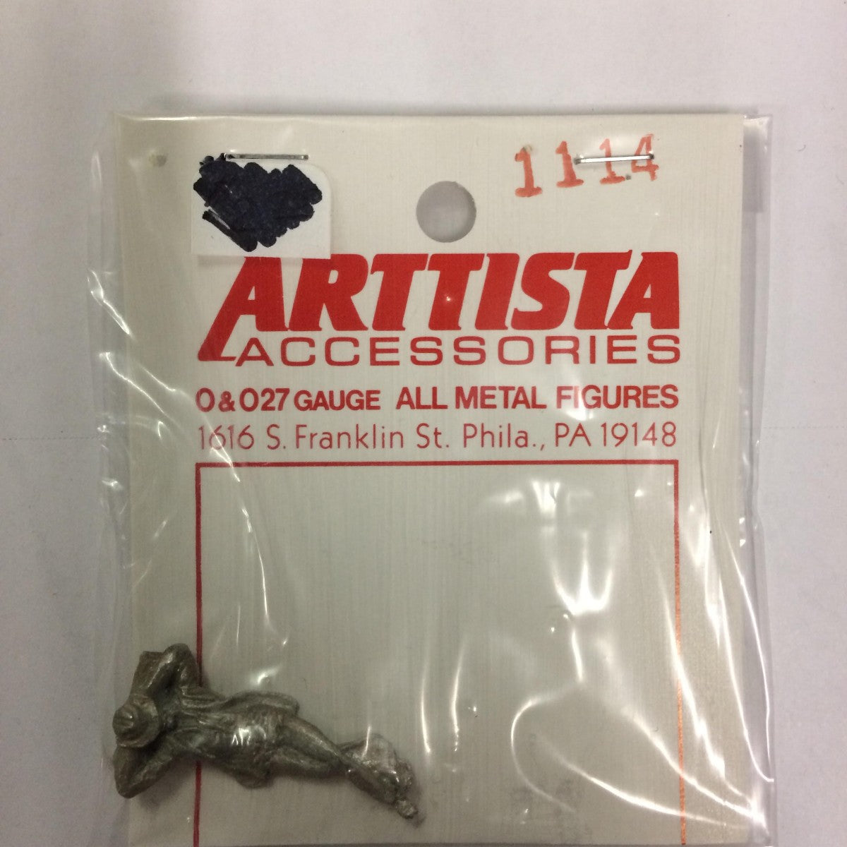 Arttista 1114 Hobo Lying On Log Pewter Figure Unpainted