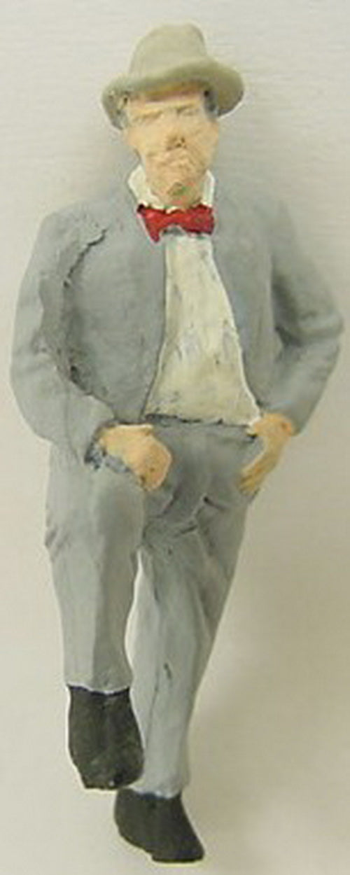 Arttista 1126 O Man Leaning on Steps Pewter Figure