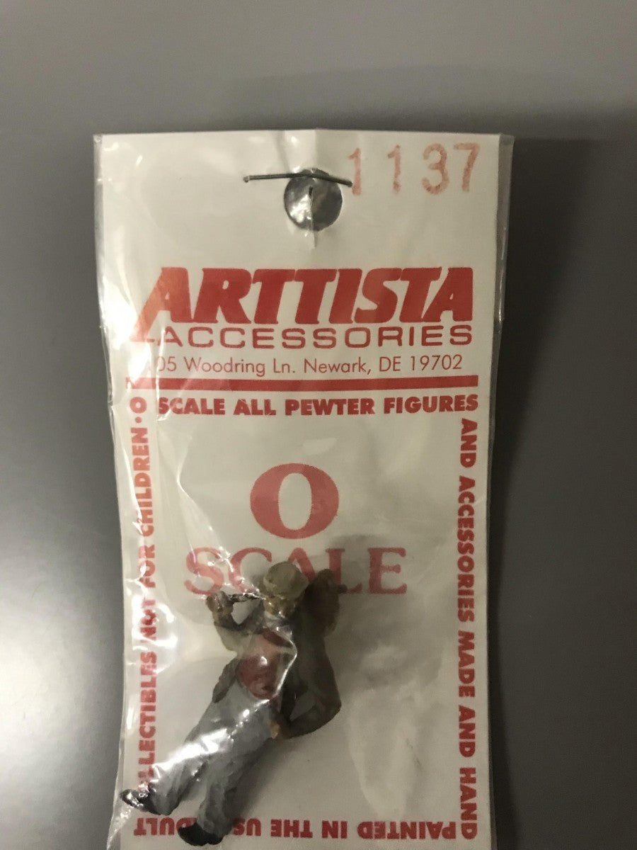 Arttista 1137 O Walking Hobo Pewter Figure