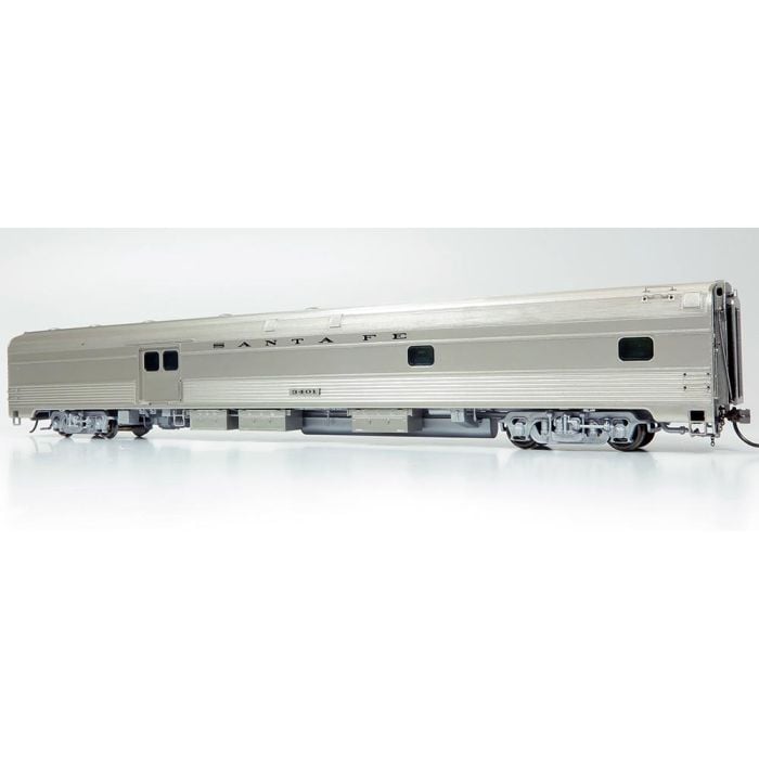 Rapido Trains 114029 HO Atchison Topeka Santa Fe Budd Baggage-Dorm Car #3404