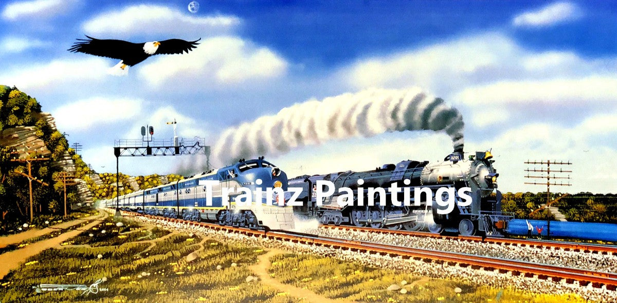 Robert West 231 Missouri Pacific 'Where Eagles Soar' Railroad Art Print - AP