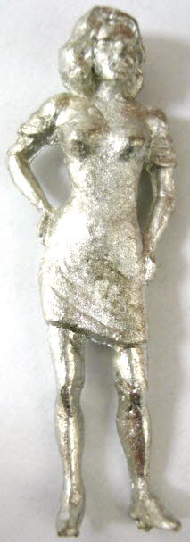 Arttista 1166 UnPainted Young Woman Pewter Figure