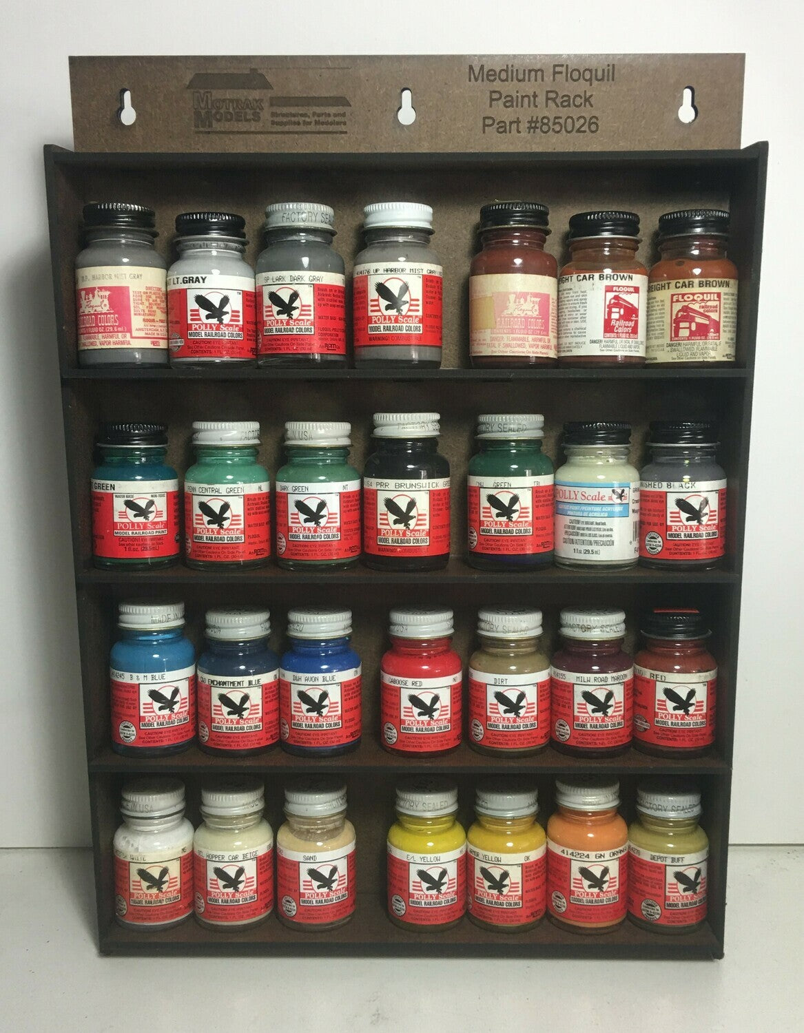 Motrak Models 85026 Medium Floquil Paint Rack