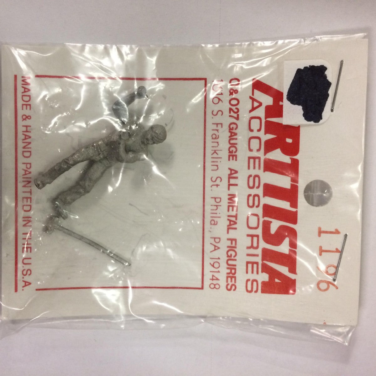 Arttista 1196 Man Swinging Sledge Hammer Pewter Figure Unpainted