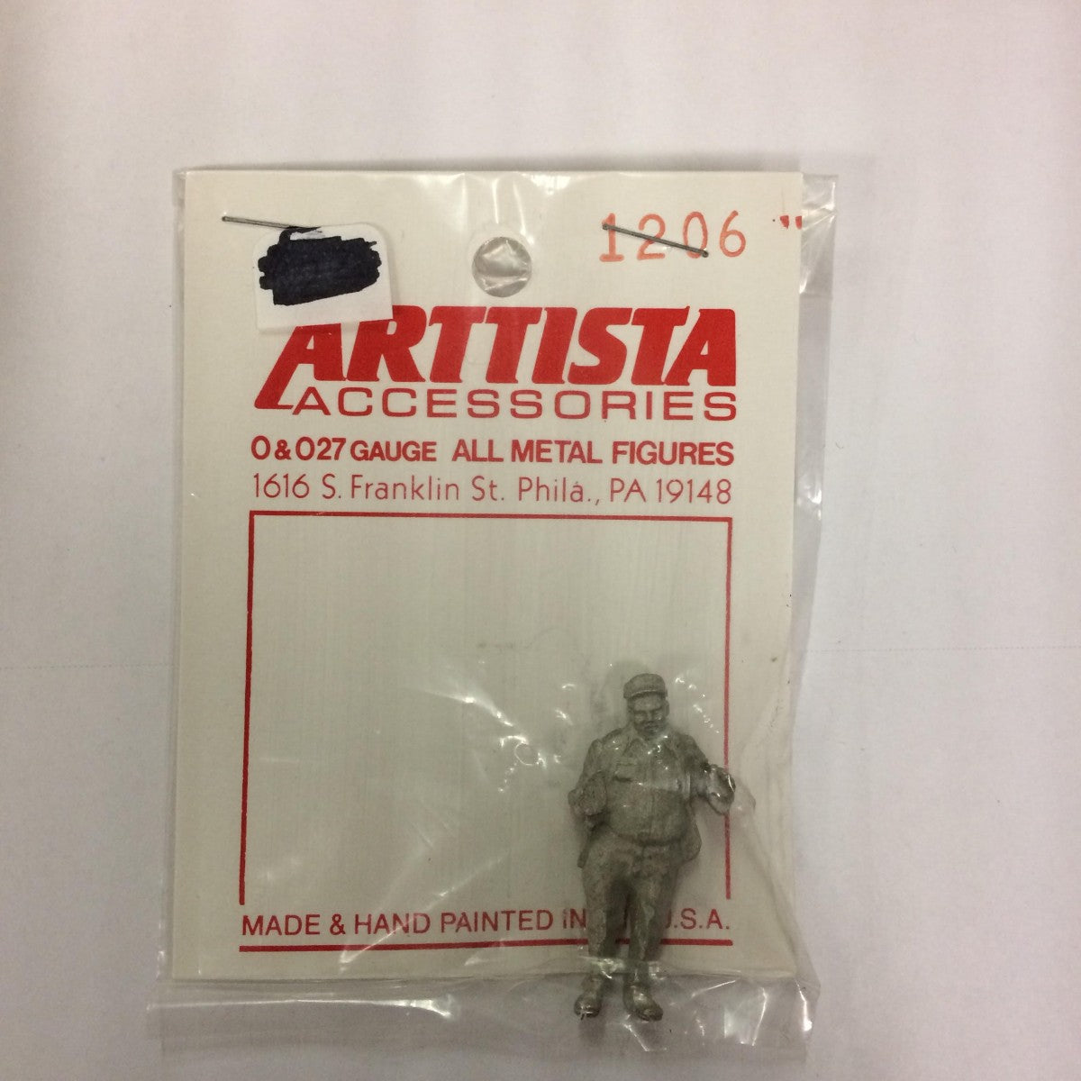 Arttista 1206 Pewter Bricklayer With Trowel Pewter Figure Unpainted